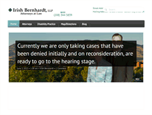 Tablet Screenshot of irishbernhardt.com